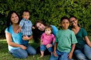 Group of mothers with children